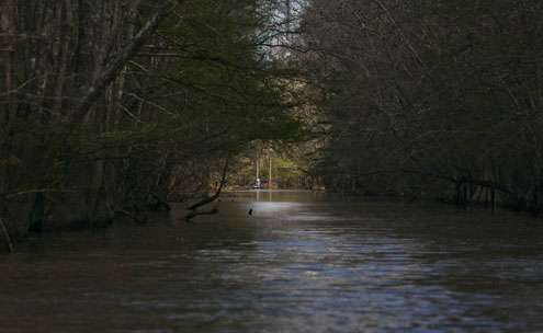 <p>One of the hundreds of long canals connecting the maze of fishable water at the Sabine River Challenge. </p>

