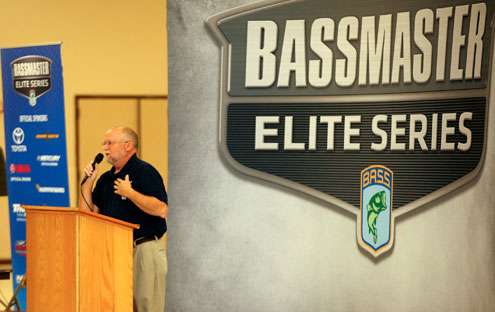 <p>Senior Tournament Manager Chuck Harbin conducted the meeting.</p>
