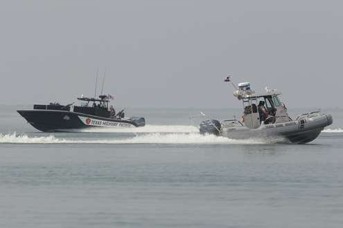 <p>A "Welcome to Texas" patrol boat makes an appearance.</p>
