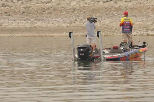<p>At the dam, you will find tournament leader Keith Combs.</p>
