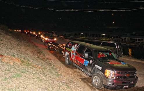 <p> </p>
<p>As the news spread of the cancellation, anglers begin to pull their trailers to the ramp. </p>
