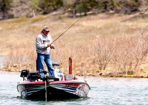 <p> </p>
<p>It is a rare sight to see Paul Elias with a spinning rod in hand. </p>
