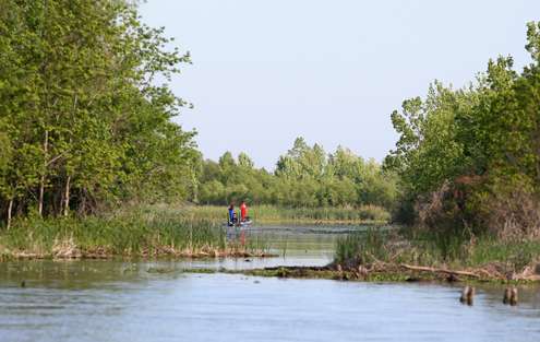 <p>Shallow canals are often the only access to some of the remote backwater areas. </p> 