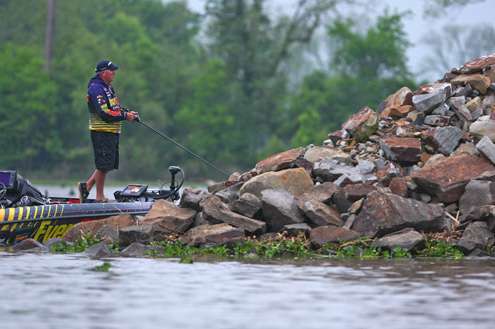 <p>Randall Tharp started the final day of fishing in 3rd place with 26 pounds, 15 ounces.</p> 