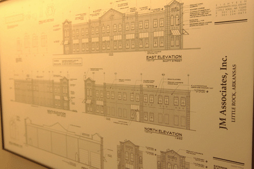 <p>In the stairwell of the building, the original drawings and blueprints for the building are framed. The interior appears to be a factory-like setting. It has earned the company the nickname âFishFactory.â</p>
