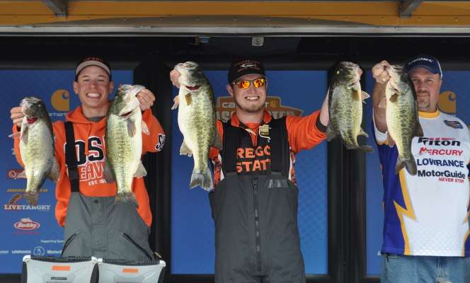 <p>Zach MacDonald and Ryan Sparks, Oregon State University, 54-12, first place.</p>

