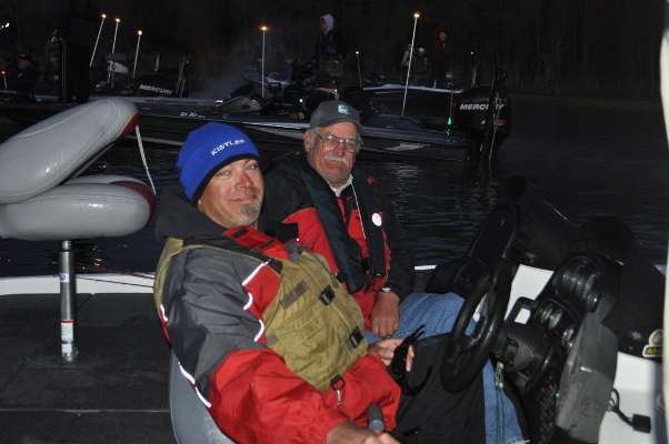 Murray White of Arizona and Terry Belden of New Mexico are the first boat out this morning.