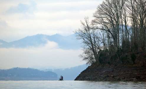 <p>Clearing skies were a welcome site for anglers after a cold and rainy Day One.</p>
