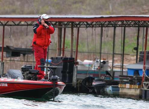 Several anglers were sight fishing, but Kurt Dove was covering water. 
