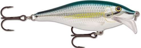 <p><strong>Rapala Scatter Rap</strong></p>
<p>Much buzz has been surrounding the Scatter Rap, due mostly in part to its innovative action. While you may have one or two crankbaits that "hunt" or act erratically on the retrieve, every Scatter Rap has a built-in side-to-side action that Rapala calls evasive action. All of this is done with no tuning required. Plus, sticky-sharp VMC hooks come standard. <a href=
