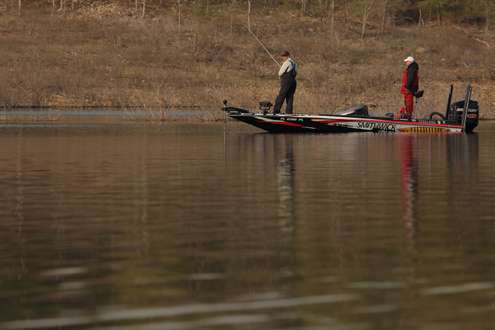 <p>Cliff Prince was fishing calm water.</p>
