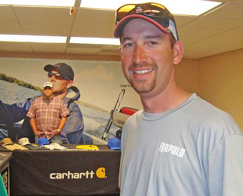 About 20 of the Bassmaster Elite Series pros competed at the Logan Martin Open, including Ott DeFoe.