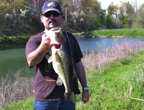 <p>Sawhney's biggest largemouth so far was a 6-14 caught in a pond near Farmington, Ark. That personal record is likely to be broken soon. </p>
