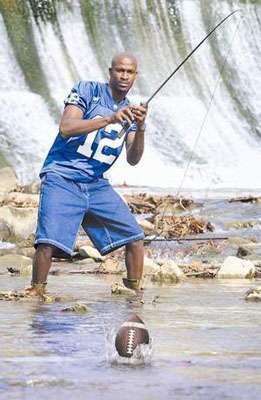 <p>While at Middle Tennessee State University, Kendall Newson's fishing addiction was common knowledge among his friends and fans. A school newspaper published a photo of him wearing a Blue Raiders jersey and battling a jumping football with a rod and reel as though the ball were a bass.</p>
