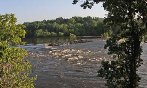 <p>Moccasin Gap is a big shoal that spans across the Coosa River about 5 miles below Jordan Dam. It has been the biggest obstacle for anglers trying to get farther up the river.</p>
