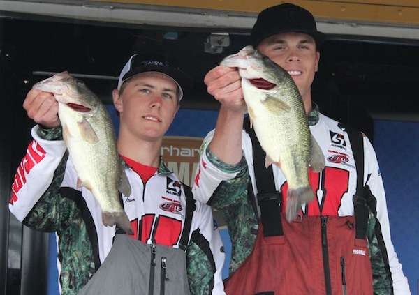 <p>Kevin Yeska and Tanner Blaschka of Wisconsin finished in the agonizing 11th place spot with a two day total of 3 fish for 10-3. They missed qualifying for the National Championship by 2 ounces. </p>
