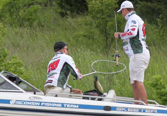 <p>The team from Nebraska puts a nice fish in the boat. But will it get to stay? </p>
