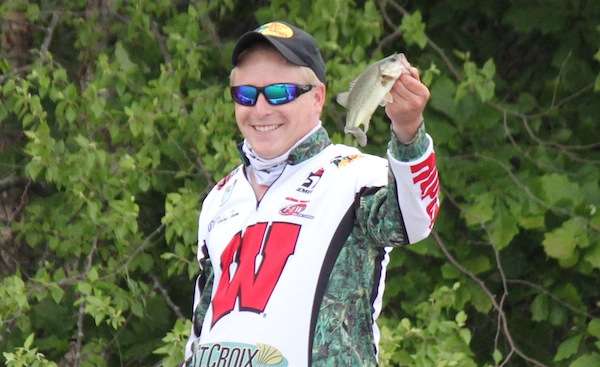 <p>Meanwhile Warner of Nebraska finally finds a fish that will keep, a whopping 10 1/2-incher. </p>
