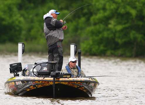 <p>Herren had missed fish on back-to-back casts before hooking up. </p>
