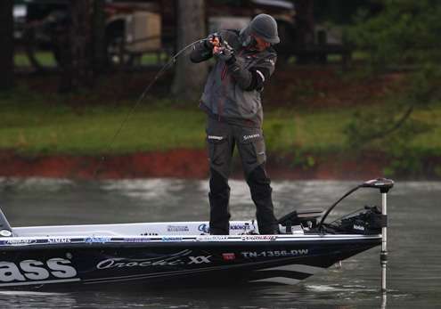 <p>Photographer James Overstreet spent some time following Aaron Martens as he made an admirable run for the West Point Lake Battle title on Day Four. Martens finished second to Skeet Reese with 44-6.</p>
