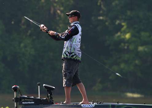 
VanDam said he had a limit early with three fish over 3 pounds. 