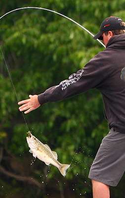 <p>This was the kind of fish that helped Williamson move up near the top of the leaderboard on Day One.</p>
