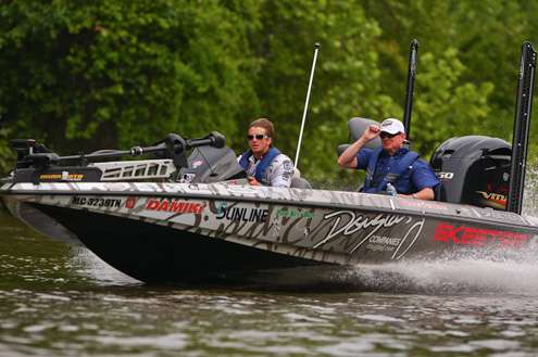 <p>Elite Series rookie Chad Pipkens made his first 50-cut to fish on Saturday, on the Alabama River. </p>
