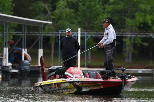 <p>Duckett hits the docks. He is in 20th with 8-15.</p>
