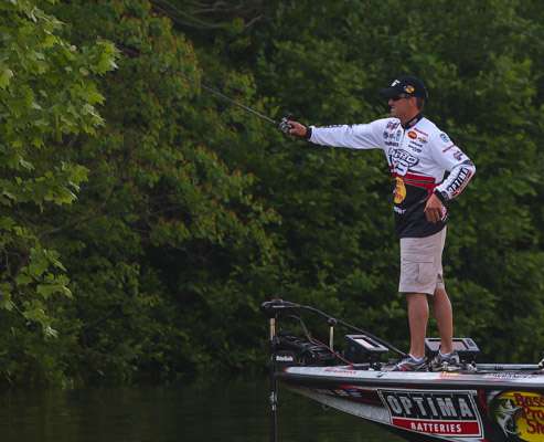<p>Edwin Evers has his target in sight.  Edwin is the current AOY leader with 330 points with Kevin VanDam right behind with 324.</p>
