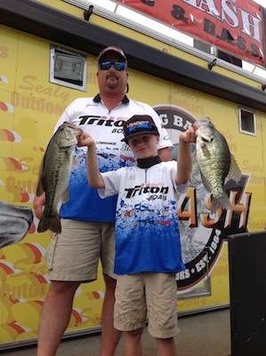<p>Chase and his father has some great catches to share.</p>
