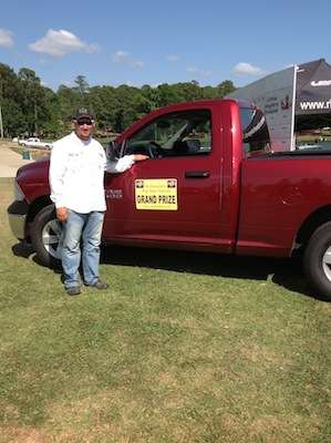 <p>Wesley Thomas with his new Dodge Ram Truck.</p>
