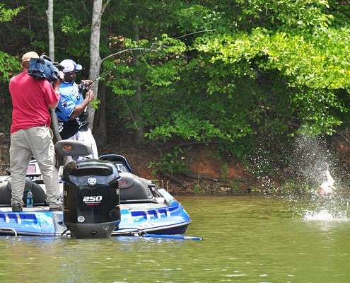 <p> Ish Monroe headed out on Day Four with the tournament lead. This 4-pounder looked great in his livewell, but his 13-0 overall day dropped him to third.</p>
