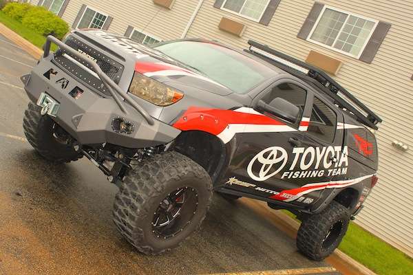 <p>The Toyota stands ready in beast mode.  </p>
