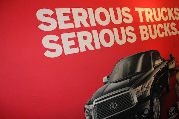 <p>Toyota: Serious Trucks, Serious Bucks. </p>
