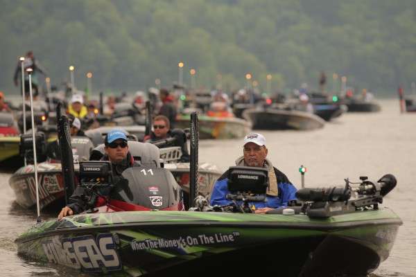 <p>They call Cliff Pace "Game Face" for a reason. All business on Day Two.</p>
