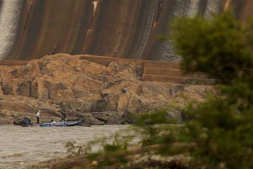 <p>Jared Miller was fishing right below Jordan Dam on the third day of the Alabama River Charge presented by Star brite.</p>

