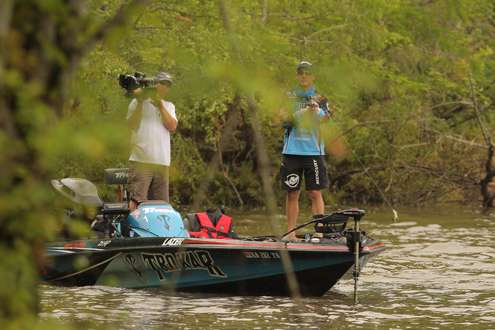 <p>Chapman said he caught his biggest bag of spotted bass ever on Day Two, when he brought in 23 pounds and took the lead.</p>
