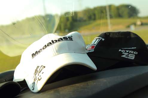 <p>A selection of Eversâ favorite sponsor caps is scattered on the dashboard.</p>
