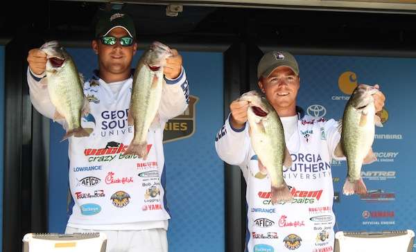 <p>Tanner Parker and Trent Palmer of Georgia Southern finished 8th with 34 pounds and qualified for the National Championship. </p>
