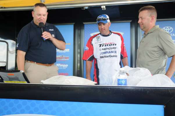<p>Two-time Bassmaster Classic qualifier Bryan Schmidt of Texas weighed in four bass.</p>
