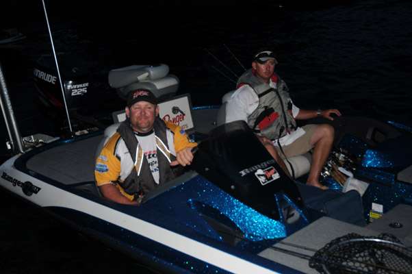 <p>Kenneth Ryals and Klint VonFeldt are looking forward to another day on Sam Rayburn.</p>
