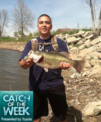 <p>Antonio Vallejos of Nebraska is one of the winners of the Catch of the Week presented by Toyota contest! For his entry, he won a Shimano reel and some Toyota gear. What follows are photos of contest winners and some of the best other entries from May. You can enter your photo, too, by clicking <a href=