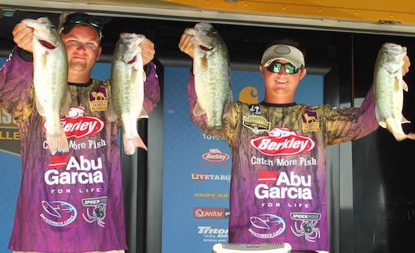<p>Andrew Nutt and Zachary Wiggers fell to second on day two with 40-3 for the event. The UNA team also qualified for the National Championship. </p>
