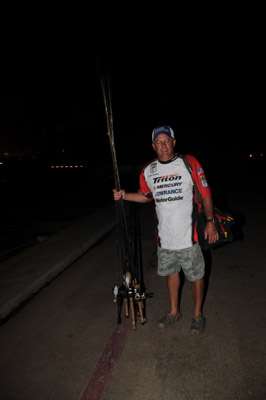 <p>Bryan Schmidt of Texas is ready to head to the ramp.</p>
