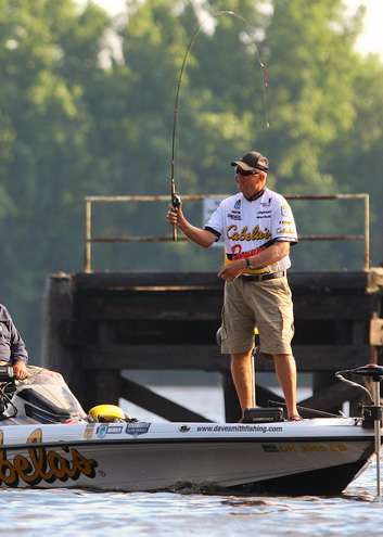 <p>Dave Smith was fishing an area he had success in last year. </p>
