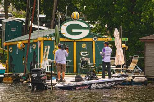 <p>Fishing in Packers' Country.</p>
