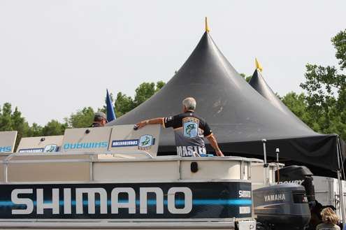 <p>The Shimano Live Release boat is ready to go.</p>
