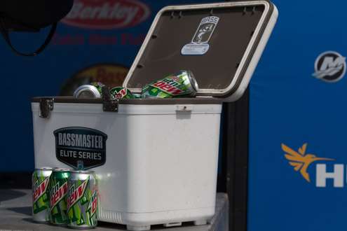 <p>The desirable Diet Dew awaits workers and anglers on this hot, humid day.</p>
