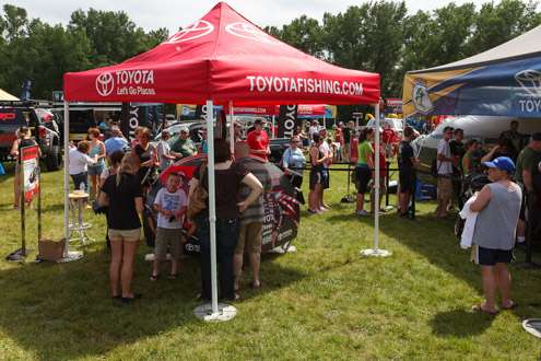 <p>The Toyota booths and offerings are always a fan favorite!</p>
