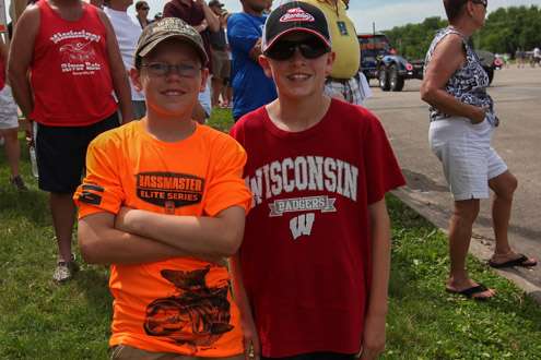 <p>Bassmaster and Wisconsin Badger fans are on hand.</p>
